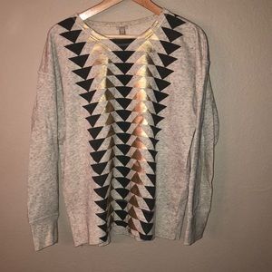 J. Crew metallic print sweatshirt - like new